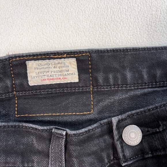 Levi's Premium 541 Jeans Men's 32x28 Black Tapered Stretch Big E Denim - Picture 3 of 16